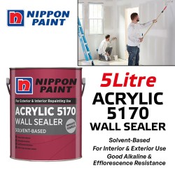 Nippon Paint Acrylic 5170 Wall Sealer Solvent-Based For Interior & Exterior 5L