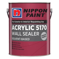 Nippon Paint Acrylic 5170 Wall Sealer Solvent-Based For Interior & Exterior 5L