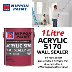 Nippon Paint Acrylic 5170 Wall Sealer Solvent-Based For Interior & Exterior 1L