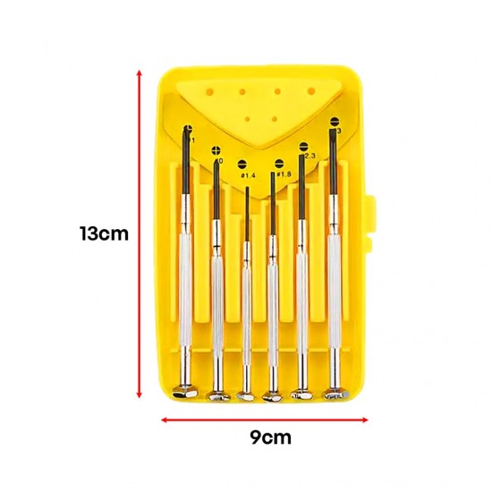 CN 'Z0308' 6PCS Precision Mini Screwdriver Set CN 'Z0308' 6PCS Precision Mini Screwdriver Set