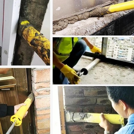 CN Heavy Duty ABS Cement Mortar Caulking Gun 24'' 600MM + 5PCS Nozzle CN Heavy Duty ABS Cement Mortar Caulking Gun 24'' 600MM + 5PCS Nozzle