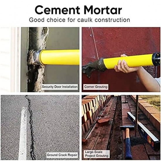 CN Heavy Duty ABS Cement Mortar Caulking Gun 24'' 600MM + 5PCS Nozzle CN Heavy Duty ABS Cement Mortar Caulking Gun 24'' 600MM + 5PCS Nozzle