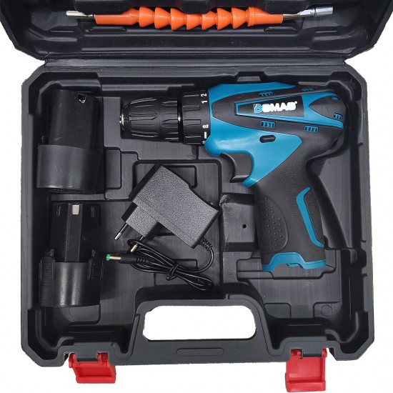 CN 'BOMAO' Cordless Drill Driver 12V + 2x Batteries + 1x Charger + Accessories CN 'BOMAO' Cordless Drill Driver 12V + 2x Batteries + 1x Charger + Accessories