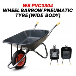 Bosco PVC3304 PVC Tray Wheel Barrow Wide Body With Pneumatic Tyre