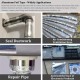 Mileqi Single Sided Aluminium Foil Duct Tape Waterproof Strong Adhesive 2'' 48MM (W) x 20M (L) x 0.1MM (T) - Silver Mileqi Single Sided Aluminium Foil Duct Tape Waterproof Strong Adhesive 2'' 48MM (W) x 20M (L) x 0.1MM (T) - Silver