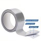 Mileqi Single Sided Aluminium Foil Duct Tape Waterproof Strong Adhesive 2'' 48MM (W) x 20M (L) x 0.1MM (T) - Silver Mileqi Single Sided Aluminium Foil Duct Tape Waterproof Strong Adhesive 2'' 48MM (W) x 20M (L) x 0.1MM (T) - Silver