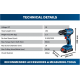 Bosch GSR 185-LI Cordless Brushless Drill/Driver 18V 2.0Ah (06019K30L2)