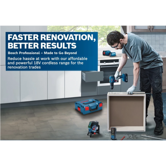 Bosch GSR 185-LI Cordless Brushless Drill/Driver 18V 2.0Ah (06019K30L2)