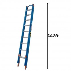 Winner FDE14 Heavy Duty Fiberglass Double Extension Ladder 26 Rung 4.33M/14.2FT Winner FDE14 Heavy Duty Fiberglass Double Extension Ladder 26 Rung 4.33M/14.2FT