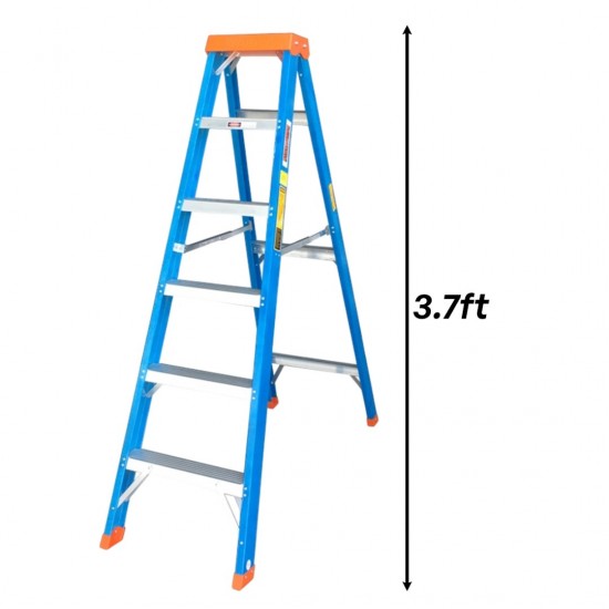 Winner CFSS04 Heavy Duty Certified Fiberglass Single-Sided Ladder 4 Step 1.13M/3.7FT Winner CFSS04 Heavy Duty Certified Fiberglass Single-Sided Ladder 4 Step 1.13M/3.7FT