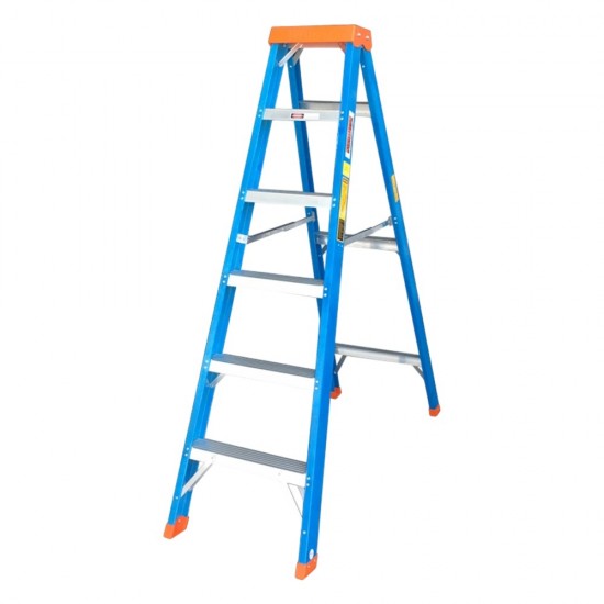 Winner CFSS05 Heavy Duty Certified Fiberglass Single-Sided Ladder 5 Step 1.40M/4.6FT Winner CFSS05 Heavy Duty Certified Fiberglass Single-Sided Ladder 5 Step 1.40M/4.6FT