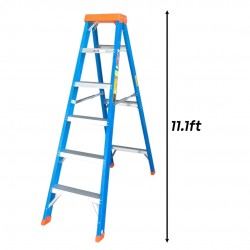Winner CFSS12 Heavy Duty Certified Fiberglass Single-Sided Ladder 12 Step 3.38M/11.1FT Winner CFSS12 Heavy Duty Certified Fiberglass Single-Sided Ladder 12 Step 3.38M/11.1FT