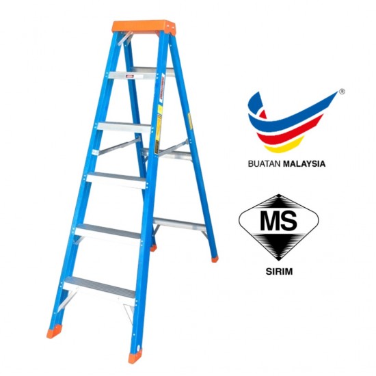 Winner CFSS12 Heavy Duty Certified Fiberglass Single-Sided Ladder 12 Step 3.38M/11.1FT Winner CFSS12 Heavy Duty Certified Fiberglass Single-Sided Ladder 12 Step 3.38M/11.1FT