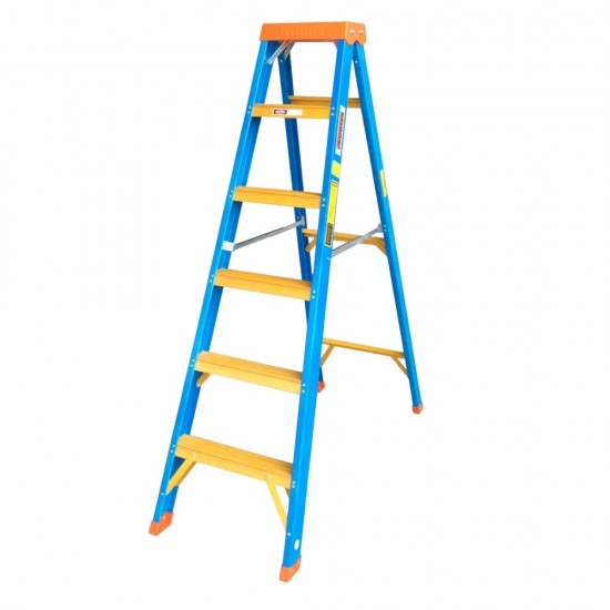 Winner FFSS12 Heavy Duty Full Fiberglass Single-Sided Ladder 12 Step 3.38M/11.1FT Winner FFSS12 Heavy Duty Full Fiberglass Single-Sided Ladder 12 Step 3.38M/11.1FT