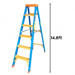 Winner FFSS16 Heavy Duty Full Fiberglass Single-Sided Ladder 16 Step 4.51M/14.8FT Winner FFSS16 Heavy Duty Full Fiberglass Single-Sided Ladder 16 Step 4.51M/14.8FT