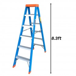 Winner CFDS09 Heavy Duty Certified Fiberglass Double-Sided Ladder 9 Step 2.53M/8.3FT Winner CFDS09 Heavy Duty Certified Fiberglass Double-Sided Ladder 9 Step 2.53M/8.3FT