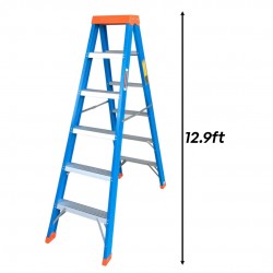 Winner CFDS14 Heavy Duty Certified Fiberglass Double-Sided Ladder 14 Step 3.93M/12.9FT Winner CFDS14 Heavy Duty Certified Fiberglass Double-Sided Ladder 14 Step 3.93M/12.9FT