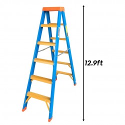Winner FFDS14 Heavy Duty Full Fiberglass Double-Sided Ladder 14 Step 3.93M/12.9FT Winner FFDS14 Heavy Duty Full Fiberglass Double-Sided Ladder 14 Step 3.93M/12.9FT