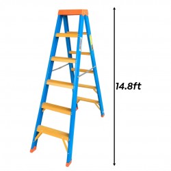 Winner FFDS16 Heavy Duty Full Fiberglass Double-Sided Ladder 16 Step 4.51M/14.8FT Winner FFDS16 Heavy Duty Full Fiberglass Double-Sided Ladder 16 Step 4.51M/14.8FT
