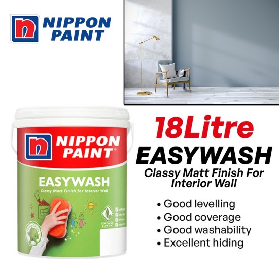 Nippon Paint EasyWash Classy Matt Finish For Interior Wall 18L