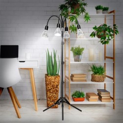 SANSI 30W x 4PCS LED Grow Light Bulb 4000K Daylight Full Spectrum E27 With 360° Adjustable Gooseneck + Tripod Stand SANSI 30W x 4PCS LED Grow Light Bulb 4000K Daylight Full Spectrum E27 With 360° Adjustable Gooseneck + Tripod Stand