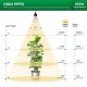 SANSI 30W x 4PCS LED Grow Light Bulb 4000K Daylight Full Spectrum E27 With 360° Adjustable Gooseneck + Tripod Stand