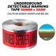 Underground Detectable Sewer Warning Tape "CAUTION! BURIED SEWER LINE BELOW'' 150MM (W) x 300M (L) Underground Detectable Sewer Warning Tape "CAUTION! BURIED SEWER LINE BELOW'' 150MM (W) x 300M (L)