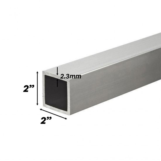 Mild Steel Square Hollow Section 50MM 2'' (W) x 50MM 2'' (H) x 2.3MM (T) x 6.0M (L) - BS Mild Steel Square Hollow Section 50MM 2'' (W) x 50MM 2'' (H) x 2.3MM (T) x 6.0M (L) - BS