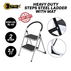 Prestar Orex O01-03-SL261-02 Heavy Duty Steps Steel Ladder With Mat 2 Step 82CM/2.7FT