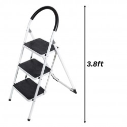 Prestar Orex O01-03-SL361-03 Heavy Duty Steps Steel Ladder With Mat 3 Step 117CM/3.8FT Prestar Orex O01-03-SL361-03 Heavy Duty Steps Steel Ladder With Mat 3 Step 117CM/3.8FT