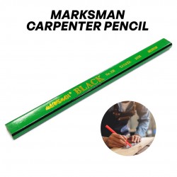 Marksman Carpenter Pencil Black Carbon #338 13MM (W) x 176MM (L) - 1PC