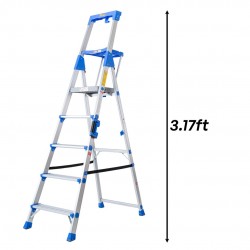 Step by Step WTL04 Heavy Duty Aluminium Working Tray Ladder 4 Step 3.17FT Step by Step WTL04 Heavy Duty Aluminium Working Tray Ladder 4 Step 3.17FT