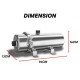 Home Store SUS304 Stainless Steel Whole House PVDF Ultrafiltration Membrane Drinking Water Purifier Water Filter System 6000L - Eco Horizontal