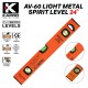 Kapro AV-60 Mepro 750 Orion™ Light Metal Spirit Levels 24" (60CM) Kapro AV-60 Mepro 750 Orion™ Light Metal Spirit Levels 24" (60CM)