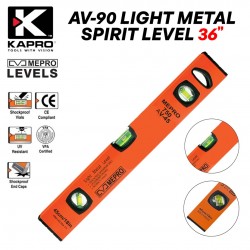 Kapro AV-90 Mepro 750 Orion™ Light Metal Spirit Levels 36" (90CM)