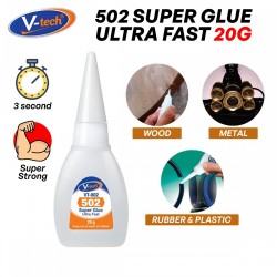 V-Tech VT-802 502 Super Glue Ultra Fast 20GM Bottle V-Tech VT-802 502 Super Glue Ultra Fast 20GM Bottle