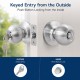 CYH "SUICCO" CYCL-V5871SS/ET Stainless Steel Cylindrical Door Knob Lockset CYH "SUICCO" CYCL-V5871SS/ET Stainless Steel Cylindrical Door Knob Lockset