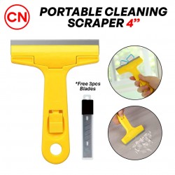 CN 'QDJ' Portable Cleaning Scraper 100MM 4'' C/W 3PCS Flat Shovel Blade