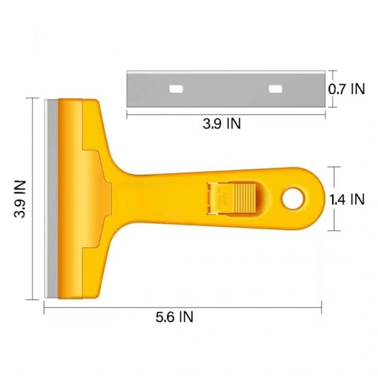 CN 'QDJ' Portable Cleaning Scraper 100MM 4'' C/W 3PCS Flat Shovel Blade CN 'QDJ' Portable Cleaning Scraper 100MM 4'' C/W 3PCS Flat Shovel Blade