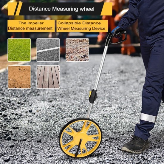 CN Distance Walking Measuring Wheel Mechanical Counter 10,000M (10KM) CN Distance Walking Measuring Wheel Mechanical Counter 10,000M (10KM)