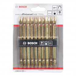 Bosch 10PCS Gold Magnetic Screwdriver Bits PH2-110mm - 2608521043 Bosch 10PCS Gold Magnetic Screwdriver Bits PH2-110mm - 2608521043