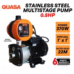 Quasa CHI-37230 Stainless Steel Multistage Automatic Water Pump Control 370W 0.5HP