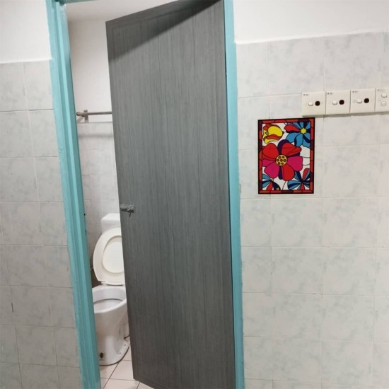 PVC Toilet/Bathroom Door 30'' (W) x 72'' (H) x 1'' (T) - Grey PVC Toilet/Bathroom Door 30'' (W) x 72'' (H) x 1'' (T) - Grey