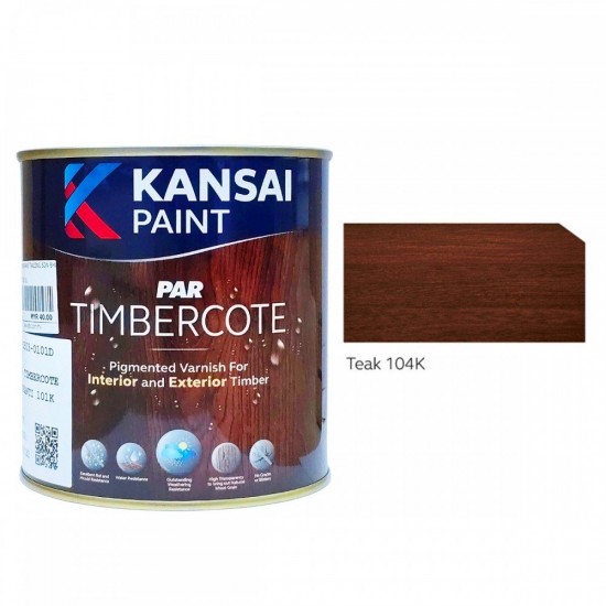 Kansai Paint Par Timbercote Alkyd-Based Varnish For Interior & Exterior Wood Timber 5L Kansai Paint Par Timbercote Alkyd-Based Varnish For Interior & Exterior Wood Timber 5L