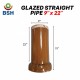 BSH Glazed Straight Pipe 9'' 225MM (D) x 22'' 550MM (L) BSH Glazed Straight Pipe 9'' 225MM (D) x 22'' 550MM (L)