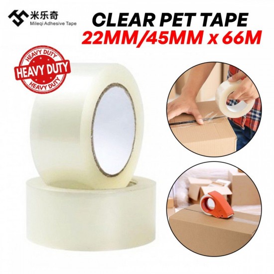 Mileqi OPP/PET Sellotape Packing Packaging Tape Saiz: 22MM/45MM x 66M/145M Mileqi OPP/PET Sellotape Packing Packaging Tape Saiz: 22MM/45MM x 66M/145M