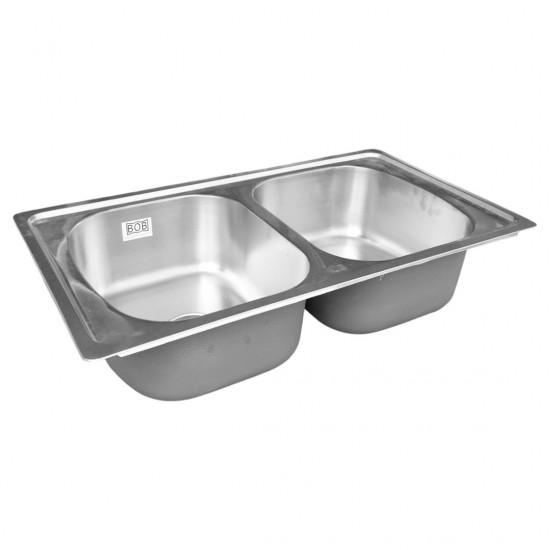 BOB DD-2034 Stainless Steel Double Bowl Deep Sink BOB DD-2034 Stainless Steel Double Bowl Deep Sink