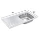 Sweet Home Aluminium Single Bowl Sink 18'' (W) x 42'' (L)