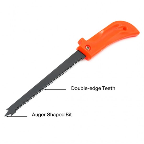 CN 2-in-1 Auger & Utility Wall Board Saw 12'' 300MM PVC Orange Handle CN 2-in-1 Auger & Utility Wall Board Saw 12'' 300MM PVC Orange Handle