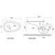 Techplas Plastic PP Latrine Bowl 5121 C/W PVC Elbow 3'' - White Techplas Plastic PP Latrine Bowl 5121 C/W PVC Elbow 3'' - White